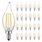 Luxrite CA11 LED Bulbs 4W (40W Equivalent) 400LM 5000K Bright White Dimmable E12 Candelabra Base 24-Pack LR21579-24PK - alternate 1